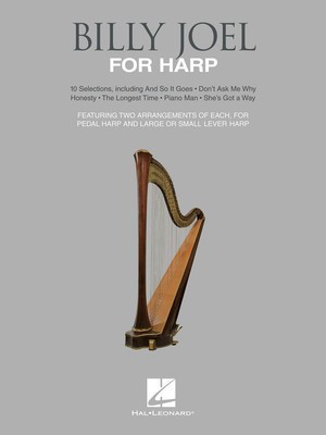 Billy Joel for Harp - 10 Selections for Lever and Pedal Harp - Harp Emily Brecker Hal Leonard
