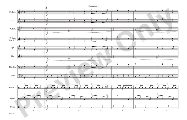 That's Entertainment – Marching Band Conductor Score & Parts (Digital Download)