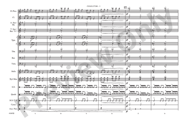 Godzilla, Part 3 – Marching Band Conductor Score & Parts (Digital Download)
