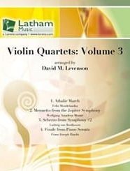 Violin Quartets Volume 3 - 4 Violins Score/Parts arranged by Levenson Latham 713038