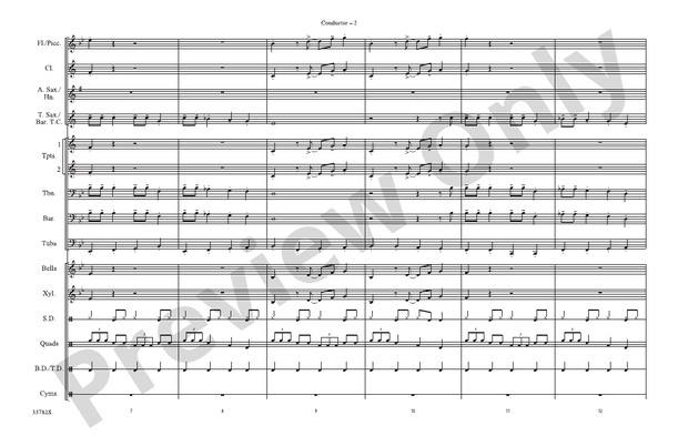 Shake, Rattle and Roll – Marching Band Conductor Score & Parts (Digital Download)