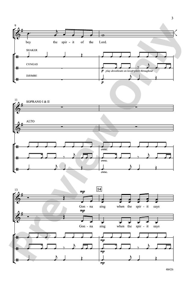 Gonna Sing – SSA, a cappella Choral Octavo (Digital Download)