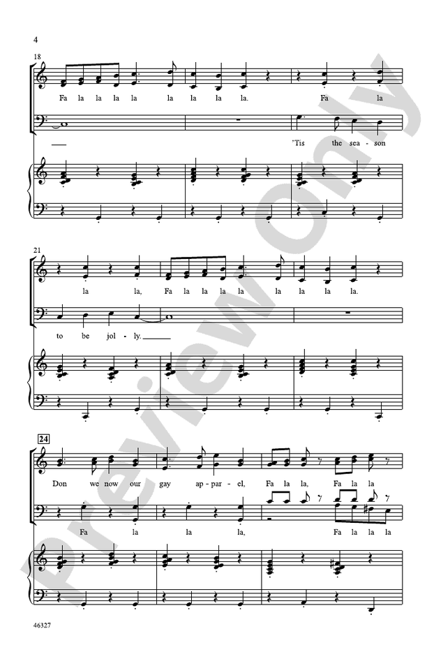 Deck the Hall - Arr. Chad Weirick – SATB Choral Octavo (Digital Download)