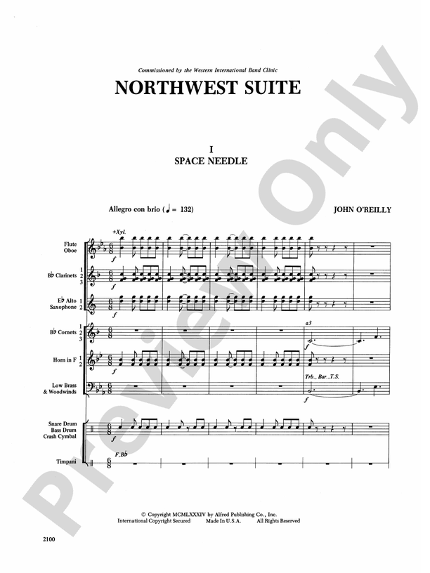 Northwest Suite - Concert Band Conductor Score & Parts (Digital Download)