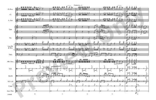 Ladies' Night – Marching Band Conductor Score & Parts (Digital Download)