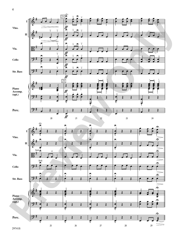 A Christmas Concertette – String Orchestra Conductor Score & Parts (Digital Download)
