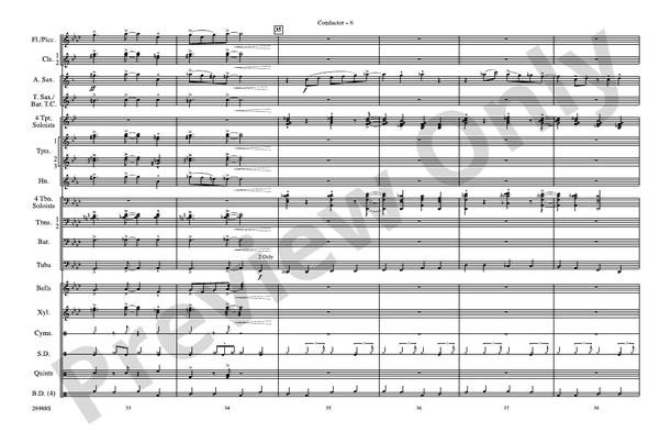 Blues in the Night – Marching Band Conductor Score & Parts (Digital Download)