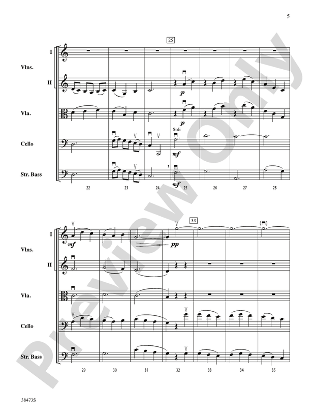 Lonestar Variations – String Orchestra Conductor Score & Parts (Digital Download)