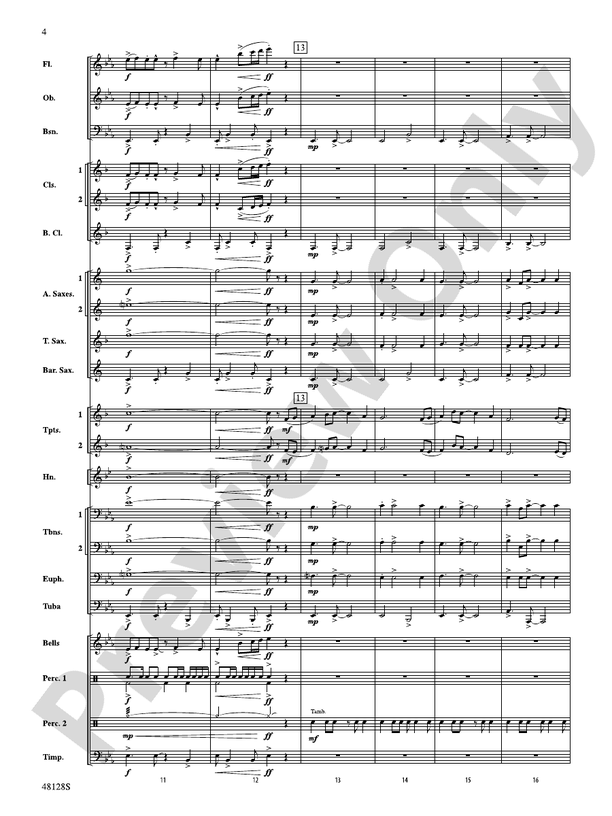 By the River's Edge (Grade 2.5) - Concert Band Conductor Score & Parts (Digital Download)