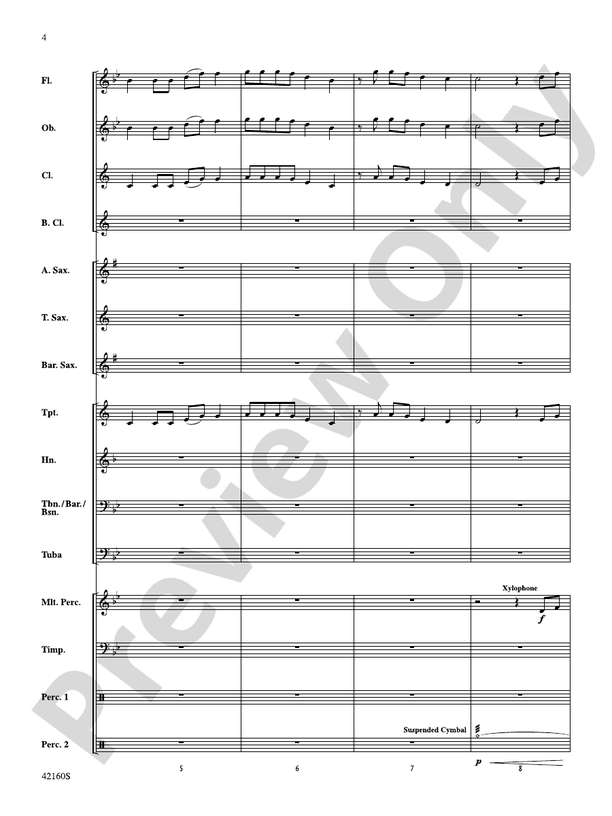 Some Nights - Concert Band Conductor Score & Parts (Digital Download)