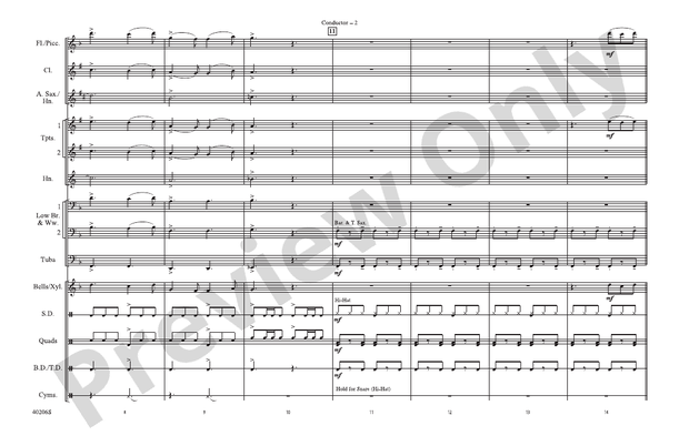 Lovin', Touchin', Squeezin' – Marching Band Conductor Score & Parts (Digital Download)