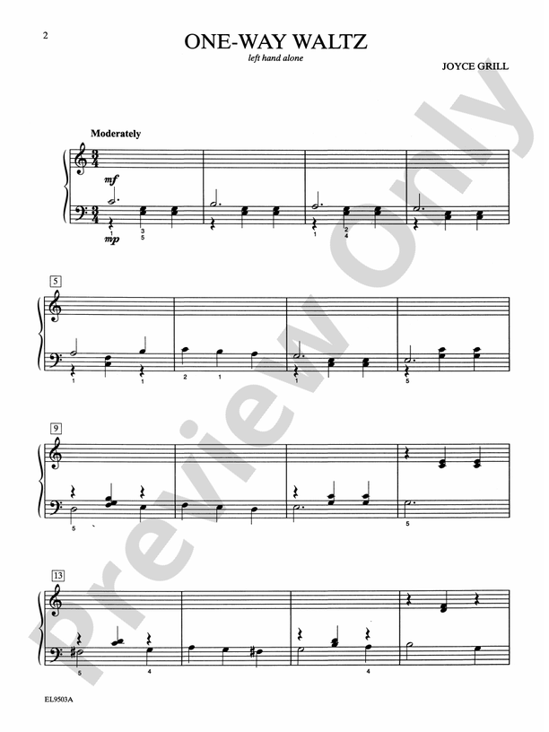 Left Alone -- Right On!: 14 Original Pieces for Left Hand Alone or Right Hand Alone - Piano Solo (Digital Download)