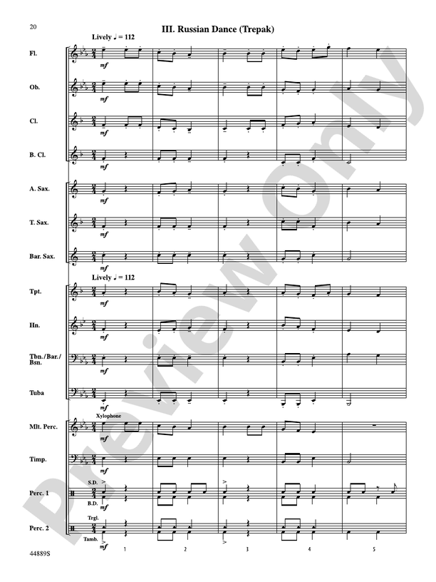 Three Miniature Nutcrackers - Concert Band Conductor Score & Parts (Digital Download)