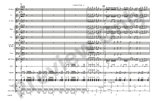Problem – Marching Band Conductor Score & Parts (Digital Download)