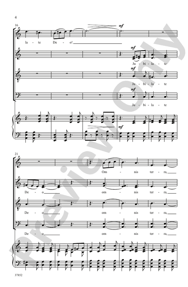 Jubilate Deo – SATB divisi Choral Octavo (Digital Download)