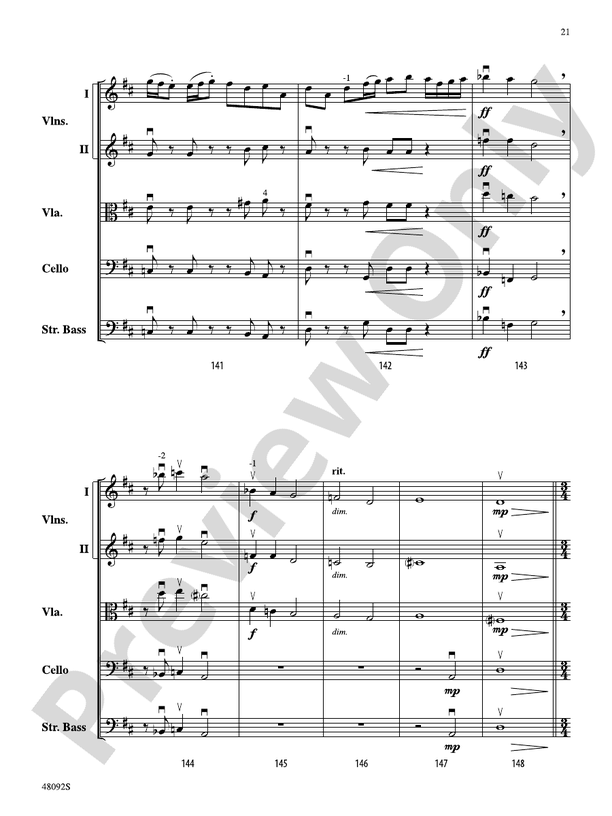 From Darkness, Joyful Sounds Are Born - String Orchestra Conductor Score & Parts (Digital Download)