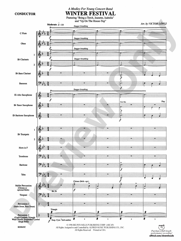 Winter Festival - Concert Band Conductor Score & Parts (Digital Download)