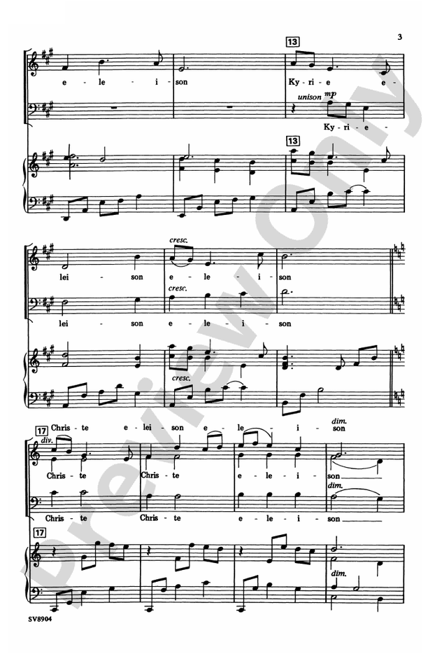 Kyrie - John Leavitt – SATB Choral Octavo (Digital Download)