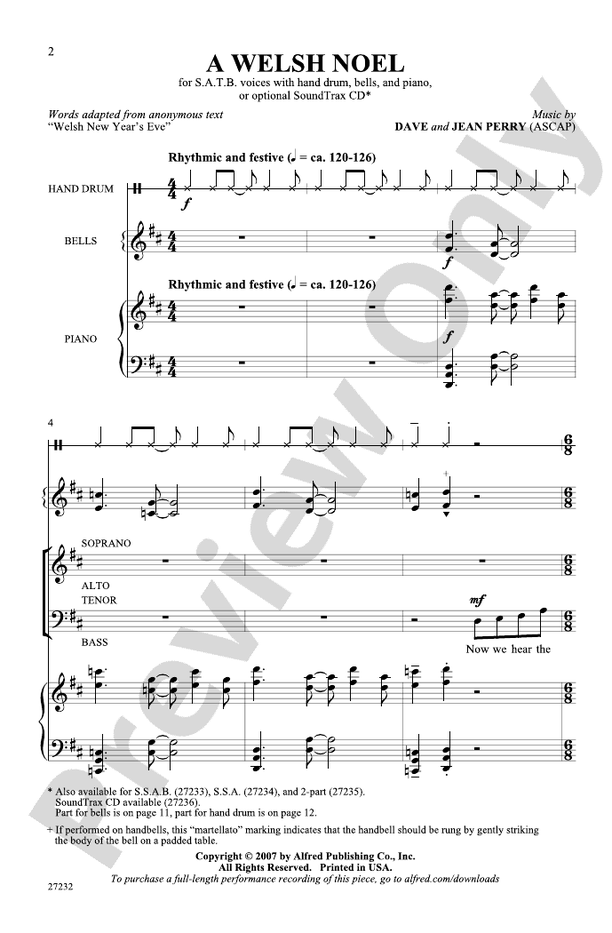 A Welsh Noel - SATB Choral Octavo (Digital Download)