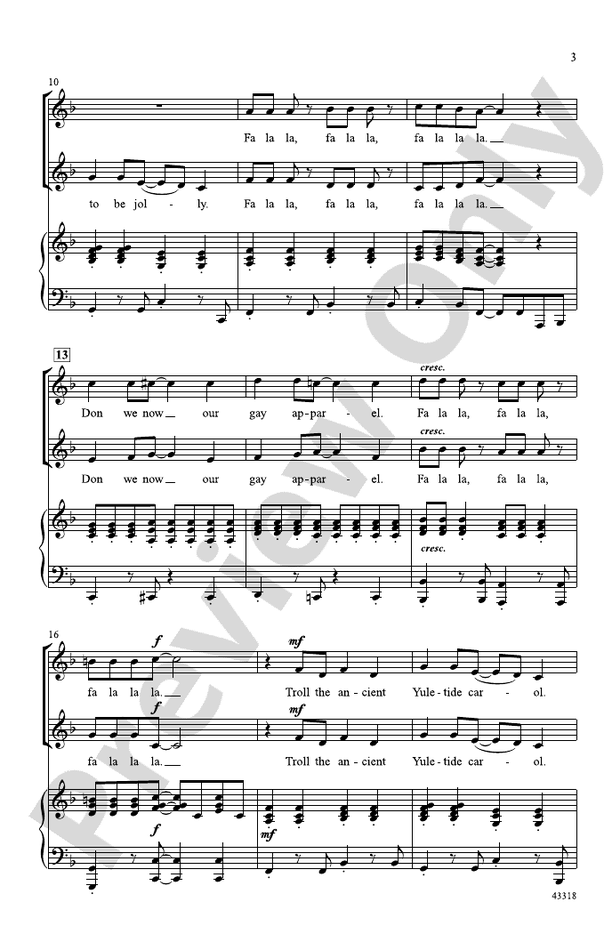 Fa La La La – 2-Part Choral Octavo (Digital Download)