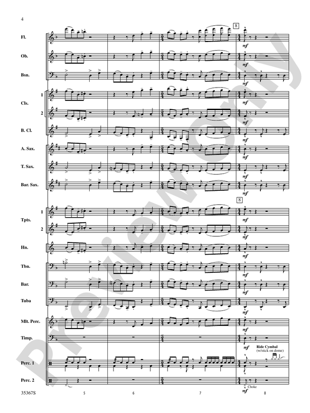 Lion of Knidos - Concert Band Conductor Score & Parts (Digital Download)
