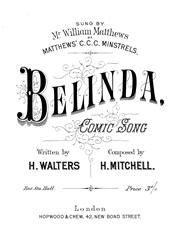 Belinda - Vocal/Piano (Digital Download)