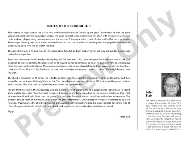 Flight of the Foo Birds - Jazz Ensemble Conductor Score & Parts(Digital Download)