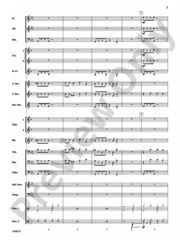 Misery - Concert Band Conductor Score & Parts (Digital Download)