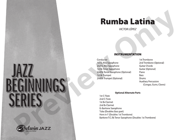 Rumba Latina - Jazz Ensemble Conductor Score & Parts (Digital Download)
