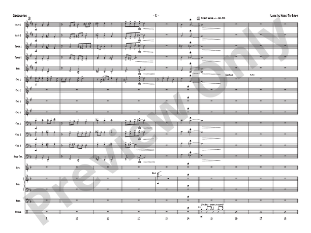 Love Is Here to Stay (Grade 3.5) - Jazz Ensemble Conductor Score & Parts(Digital Download)