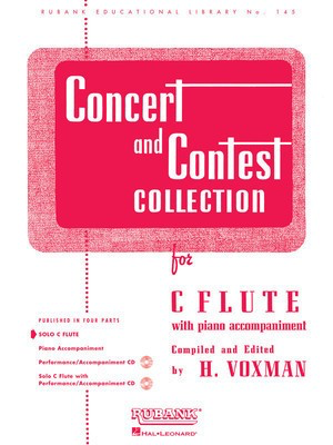 Concert and Contest Collection - C Flute/Piano Accompaniment Rubank 4471620