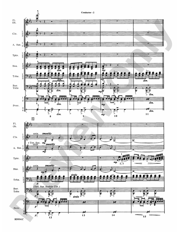 Alvamar Overture - Concert Band Conductor Score & Parts (Digital Download)