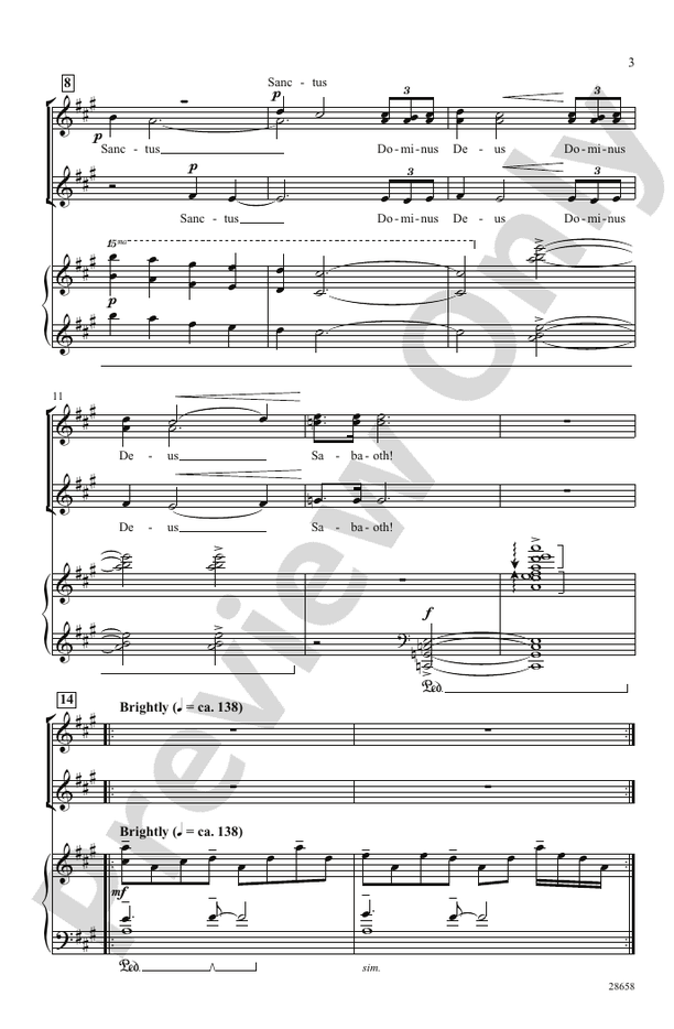 Festival Sanctus – SSA Choral Octavo (Digital Download)