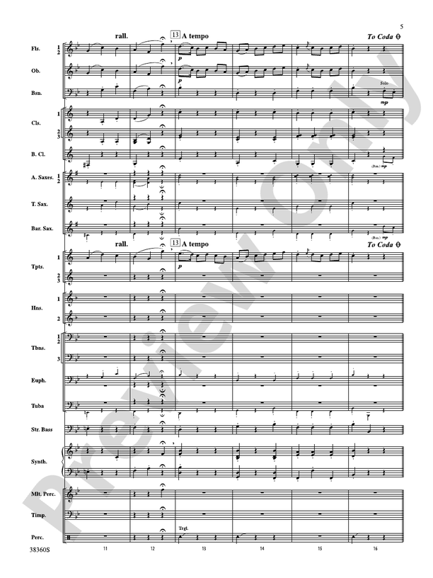 Tonadillas Suite - Concert Band Conductor Score & Parts (Digital Download)