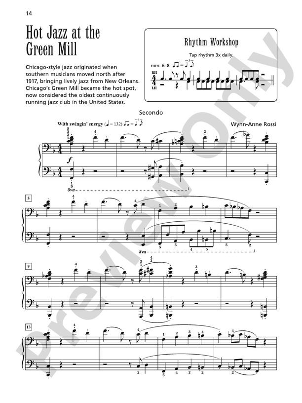 Hot Jazz at the Green Mill - 1 Piano, 4 Hands (Digital Download)