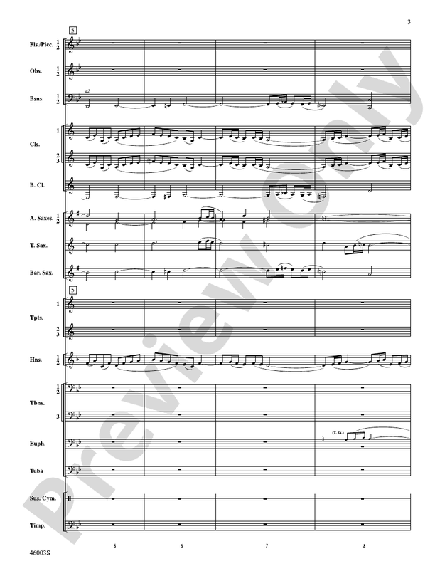 Fantasia in C - Concert Band Conductor Score & Parts (Digital Download)