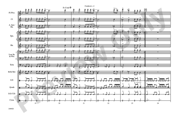 Ready to Go – Marching Band Conductor Score & Parts (Digital Download)