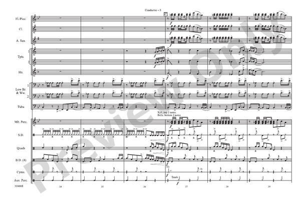 Ladies' Night – Marching Band Conductor Score & Parts (Digital Download)