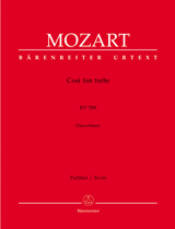 Mozart Cosi Fan Tutte Overture K588 Full Orchestra Score/Parts