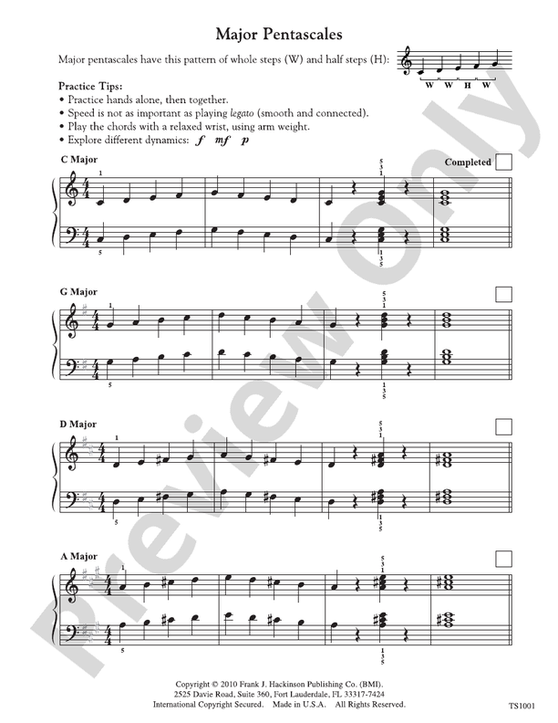 Major Pentascales and Cross-Hand Arpeggios - Piano (Digital Download)