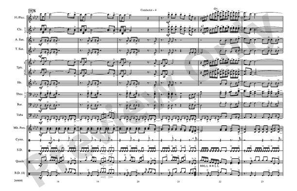 Give It All You Got – Marching Band Conductor Score & Parts (Digital Download)