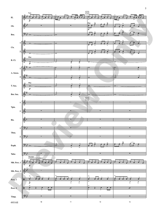 On This Day Earth Shall Ring - Concert Band Conductor Score & Parts (Digital Download)