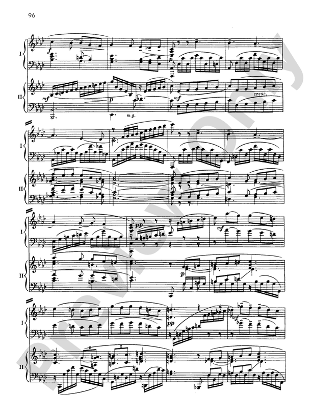 Suite No. 2, Opus 17 - III. Romance - 2 Pianos, 4 Hands (Digital Download)
