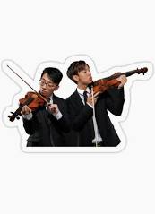 Twoset Violin Brett and Eddy Sticker