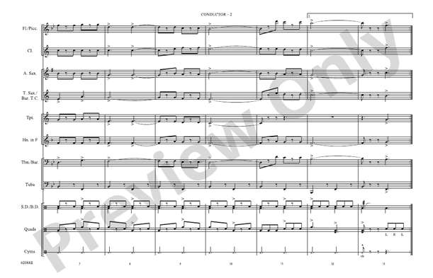 Funiculi, Funicula – Marching Band Conductor Score & Parts (Digital Download)