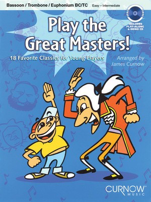 Play the Great Masters - Trombone, Euphonium or Bassoon - Various - Bassoon|Euphonium|Trombone Curnow Music Trombone Solo /CD