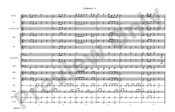 Rockin' Robin – Marching Band Conductor Score & Parts (Digital Download)