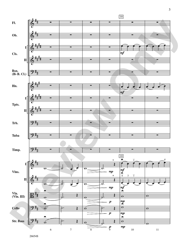 Lady in the Water – Full Orchestra Conductor Score & Parts (Digital Download)
