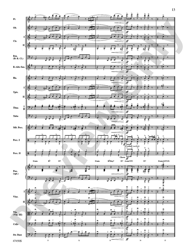 Havana - Full Orchestra Conductor Score & Parts (Digital Download)