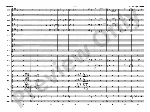 It's All Right with Me (Grade 5.5) - Jazz Ensemble Conductor Score & Parts (Digital Download)